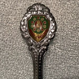 Single New vintage MERRY CHRISTMAS souvenir spoons
